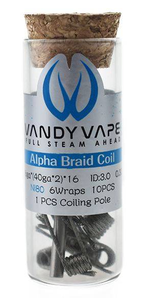 VandyVape Prebuilt Ni80 Alpha Braid Coil (10 St.)